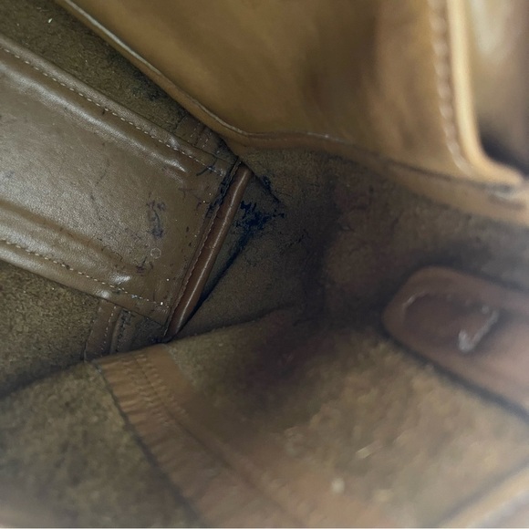 Coach Bag Soho 4108 Leather Crossbody Flap Satchel Vintage Classic Minimal Tan - Picture 10 of 16